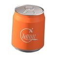 thumbnail image 3 of Cola Can Forma Press Tipo de lavabo la basura de diseño simple de diseño con basura de basura de tapa para la habitación de la sala de lavandería Naranja, 3 of 8