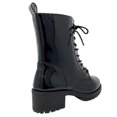 thumbnail image 4 of SNJ New Women's Lug Sole Platform Combat Ankle Bootie Lace up Side Zipper Bootie, 4 of 5