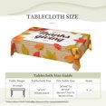 thumbnail image 2 of DouZhe Rectangulaire Tablecloth, Rétro Joyeuses Citrouilles de l'Action de Grâce Table Cloth pour Table de Cuisine, 72 Pouces x 54 Pouces Housse de Table en Polyester Imperméable, 2 of 6