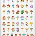 thumbnail image 4 of 35pcs-50pcs Colorful Mushroom Stickers Nature Stationery Stickers Fantasy PVC Stickers for Laptops Suitcases, 4 of 9
