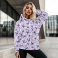thumbnail image 5 of SCRAWLGOD Butterfly Flowers Hoodie for Women Pullover Sweatshirts for Women Plus Size XL Long Sleeve Oversized Sweatshirt for Women Office Washable Ladies Hooded Sweaters, 5 of 7
