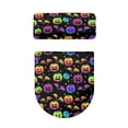 thumbnail image 2 of HELLHERO Pumpkin Bat Fashion Bathroom Toilet Cozy Set Universal Polyester, Elastic Edge, Soft U-Shaped, 2 of 8