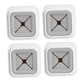 thumbnail image 4 of CTIRCHIU 4Pcs RV Bathroom Accessories Grey ABS Wall Mount Holder Storage Household Users, 4 of 7