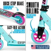 Madd Gear Folding Kick Scooter For Kids – Lightweight Steel Frame, Adjustable Handlebar, Ages 3+ – Madd Gear Flow 100