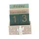 thumbnail image 3 of Calendario de escritorio con bloques de madera, calendario perpetuo, regalo de madera, escritorio de oficina de pie Cactus, 3 of 9