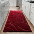 thumbnail image 4 of Bathroom Rugs Runner 24 x 60 Inch, Extra Long Bathroom Rug Non-Slip, Machine Washable Bath Mats Rug,Burgundy Red Soft Carpets for Floor, Tub and Shower,, 4 of 14