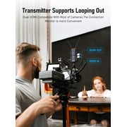Lemorele Wireless Video Transmission Kit, 200M Low Latency HDMI Transmitter and Receiver, With IR Return Function, Suitable for Filmmaking and Photography