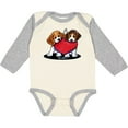 thumbnail image 3 of Inktastic Beagle Heartfelt Duo Boys or Girls Long Sleeve Baby Bodysuit, 3 of 5