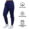 thumbnail image 2 of 4-Pack Womens Loose Fit Fleece Jogger Sweatpants (S-2XL), 2 of 5