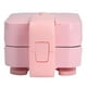 thumbnail image 2 of Pink Mini Sandwich Toaster 650W Portable Waffle Maker Electric Panini Maker for Dorms Apartments, 2 of 4