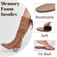 thumbnail image 4 of LOVE STEETLY Women's Knee High Slouchy Boots, Pointed Toe Chunky Heel Casual Versatile Stylish Comfort Winter Tall Boot., 4 of 7