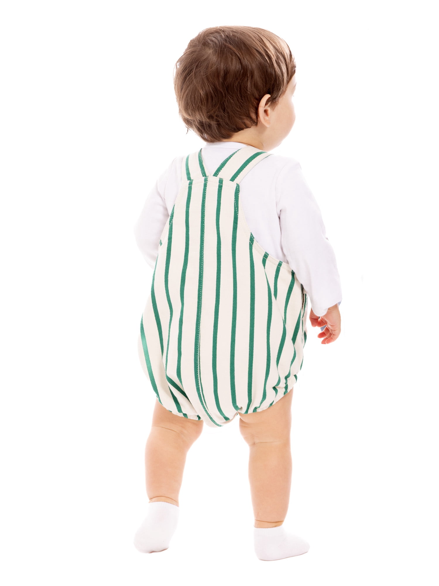 Wonder Nation Baby Boys Sleeveless Overall Romper, Sizes 0/3M-24M