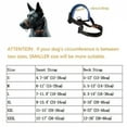 thumbnail image 3 of Dog Mouth Muzzle Anti Bark Dog Collar Breathable Dog Training Tool Nylon Muzzle Set With Stripes Summer Pet Leashes, 3 of 9