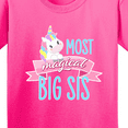thumbnail image 4 of Inktastic Most Magical Big Sis Cute Unicorn Youth T-Shirt, 4 of 5