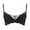 Black, variant on Womens Trendy Solid Lifting Gathered Structure Soft Support Everyday Bras