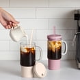 thumbnail image 2 of Ello Nova 18 oz Glass Mug, Mauve, 2 of 8