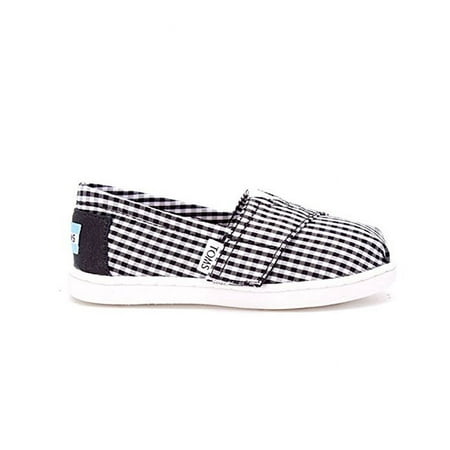 

TOMS 10007407: Classic Black Gingham Sneaker (8 M US Toddler)