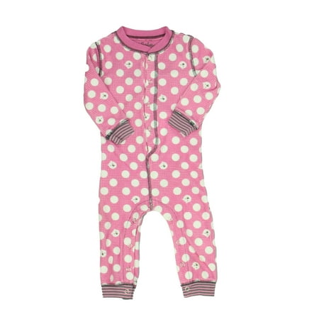 

Pre-owned P.J. Salvage Girls Pink | White | Gray 1-piece Non-footed Pajamas size: 6-12 Months