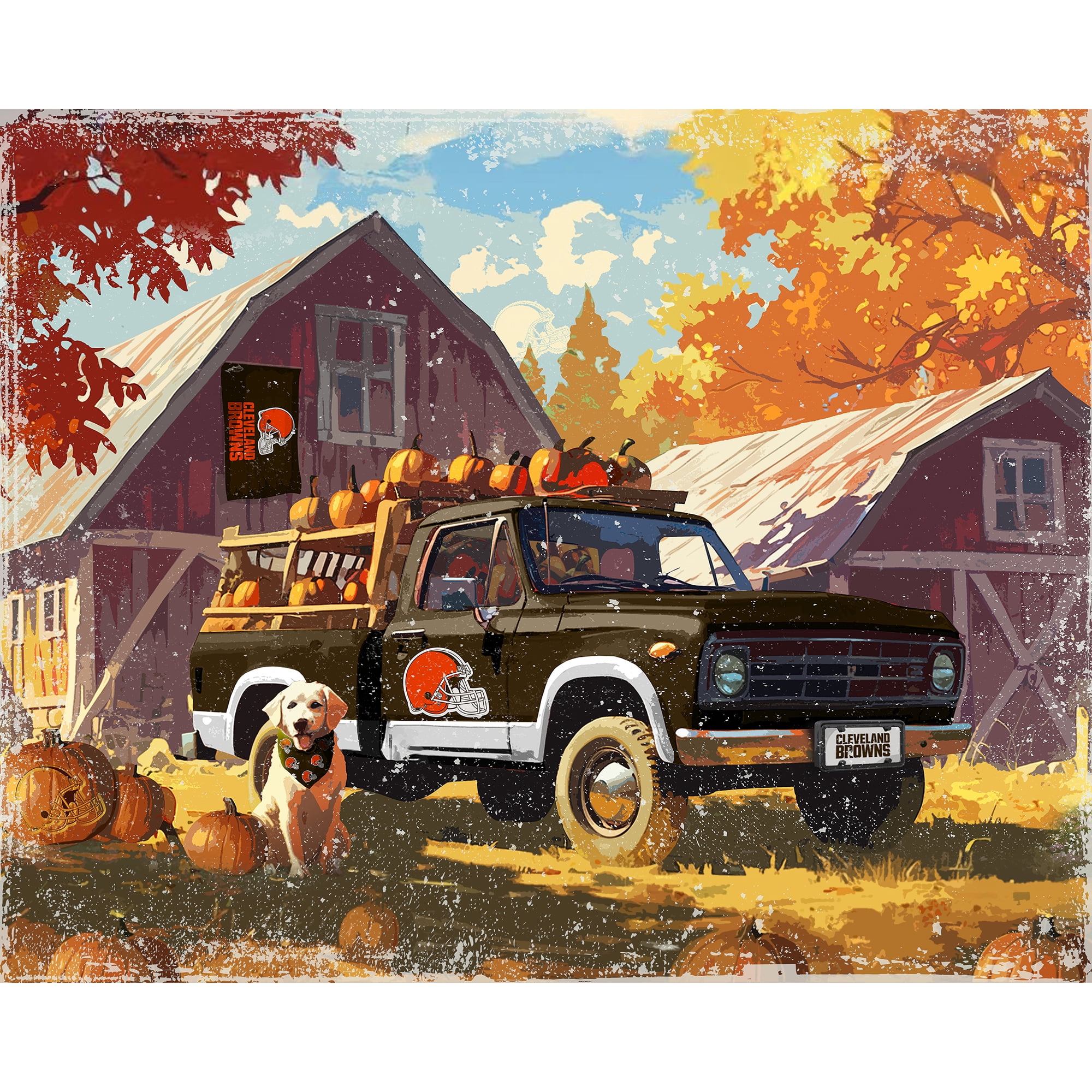 Cleveland Browns 12" x 11" Four Seasons LED Light Box