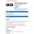 thumbnail image 2 of Rear Brake Backing Plate - Compatible with 2001 - 2006 GMC Sierra 3500 2002 2003 2004 2005, 2 of 2
