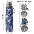 thumbnail image 3 of 29oz Insulated Water Bottle with Tea Infuser, Stainless Steel Travel Mug, Camouflage Print, 3 of 6