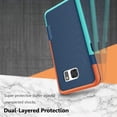 thumbnail image 2 of HAHDAXIA Gamemi Galaxy S7 Case with 2 Pack HD Screen Protector, One-Piece Anti-Slip Rugged Soft TPU Bumper Ultra Slim Shockproof Case Cover for Samsung Galaxy S7 - Blue, 2 of 7