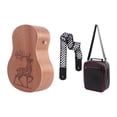 thumbnail image 2 of Bolso portátil de tambor cajón con cajón con forma de guitarra con correa para interpretaciones de interpretación Fiestas Música Práctica, 2 of 9