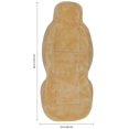 thumbnail image 3 of Funda para asiento de coche Eurow, fácil de instalar, piel de oveja de felpa, color beige, 3 of 7