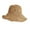 Khaki_One Size, variant on Women Summer Solid Color Crochet Straw Hat Foldable Wide Brim UV Protection Hollow Breathable Beach Bucket Sun Hat