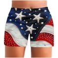 thumbnail image 6 of XIAfhje Shorts For Women Independence Day High-Waisted Womens Shorts Lightweight Shorts Casual Short Pants Comfy Shorts Hot Pants Beach Vacation Shorts Trendy Lounge Clothes, 6 of 6