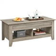 thumbnail image 6 of Alden Design 47.5" Lift Top Coffee Table with 2 Storage Compartments for Livingroom, Rustic Gray, 6 of 11