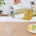 NiHome 66oz/1.95L Clear Glass Pitcher with Stainless Steel Lid for Iced ...