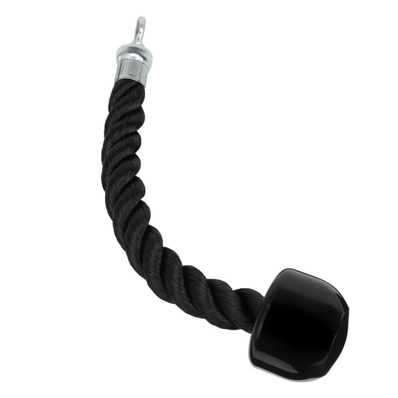 LEORX Gym Equipment Attachment Pull Rope Nylon Black 1Set Workout Attachments for Men