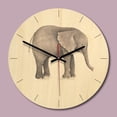 thumbnail image 4 of CNKOO Printing Wooden Wall Clock Hot Style European Rural Coloured Drawing Clocks, 4 of 5