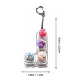 thumbnail image 3 of Dumpling Keyboard Fidget Toy, Clicky Button Light up Fidget Clicker Keychain, Portable Finger Press Toy for Stress Relief, Boost Focus for Office School Travel, Novelty Anxiety Relief Gift(C#1), 3 of 4