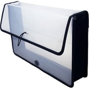 1PK Lion EXPAND-N-FILE File Wallet - 3" Folder Capacity - Poly - Clear - 1 Each - LIO48170CR