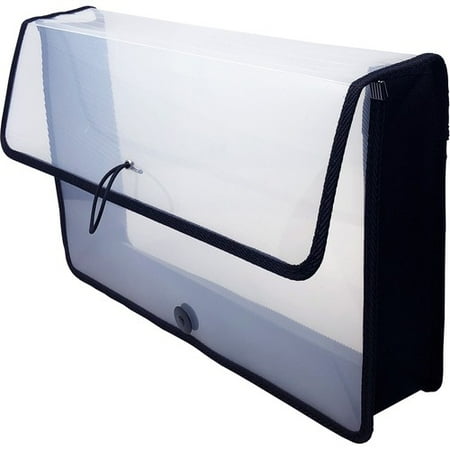 1PK Lion EXPAND-N-FILE File Wallet - 3" Folder Capacity - Poly - Clear - 1 Each - LIO48170CR