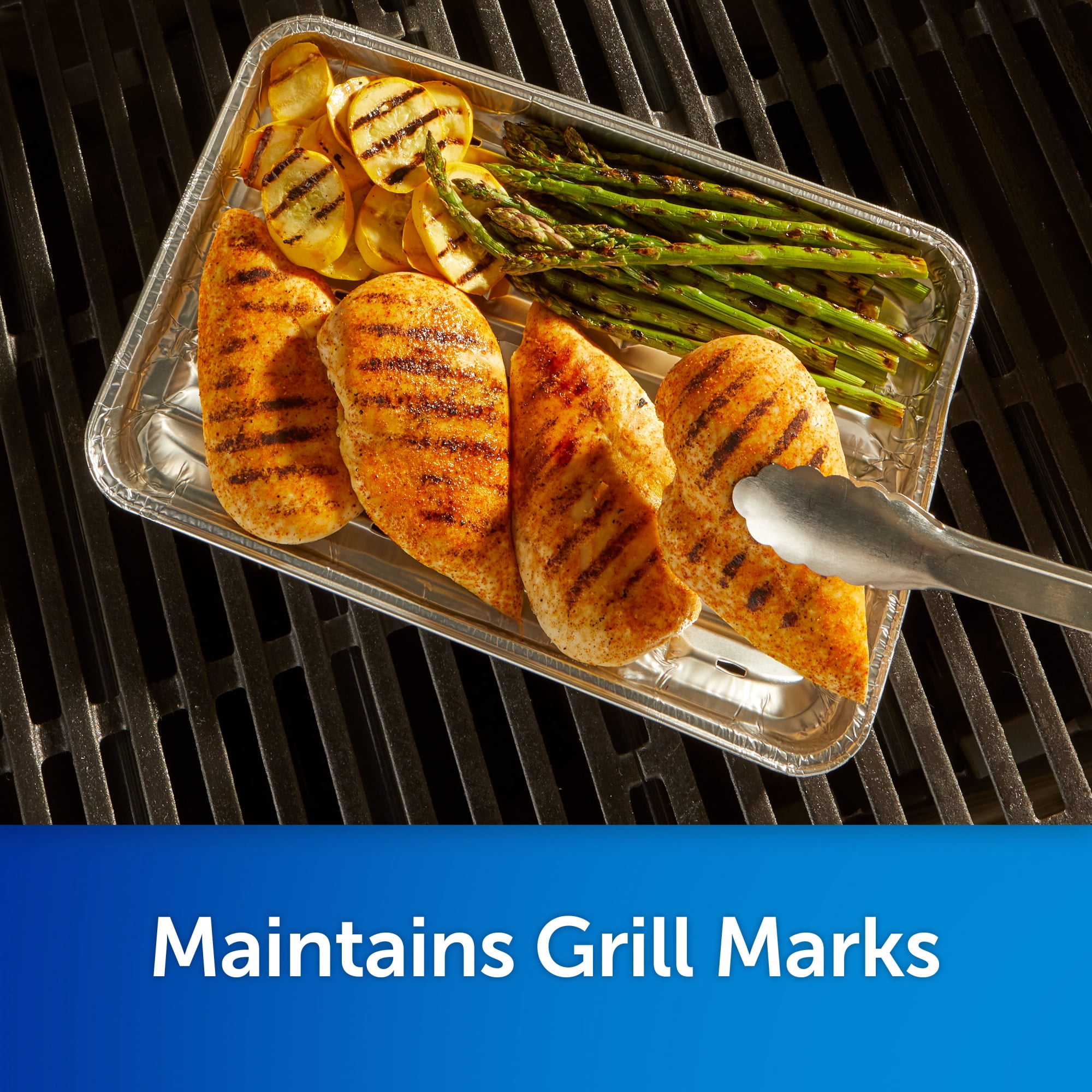 (4 pack) Reynolds Kitchens Slotted Disposable Grilling Pan, 13.5 x 9.6 in., 4 Count