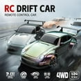 thumbnail image 2 of RC Drift Car, 1:24 Scale Remote Control Vehicle with LED Lights, 2.4GHz 20KM/H 4WD High Speed RC Cars, Drifting Tires＆Two Batteries, Racing Sports Toy Idea Gift for Adults Boys Girls and Kids, 2 of 7