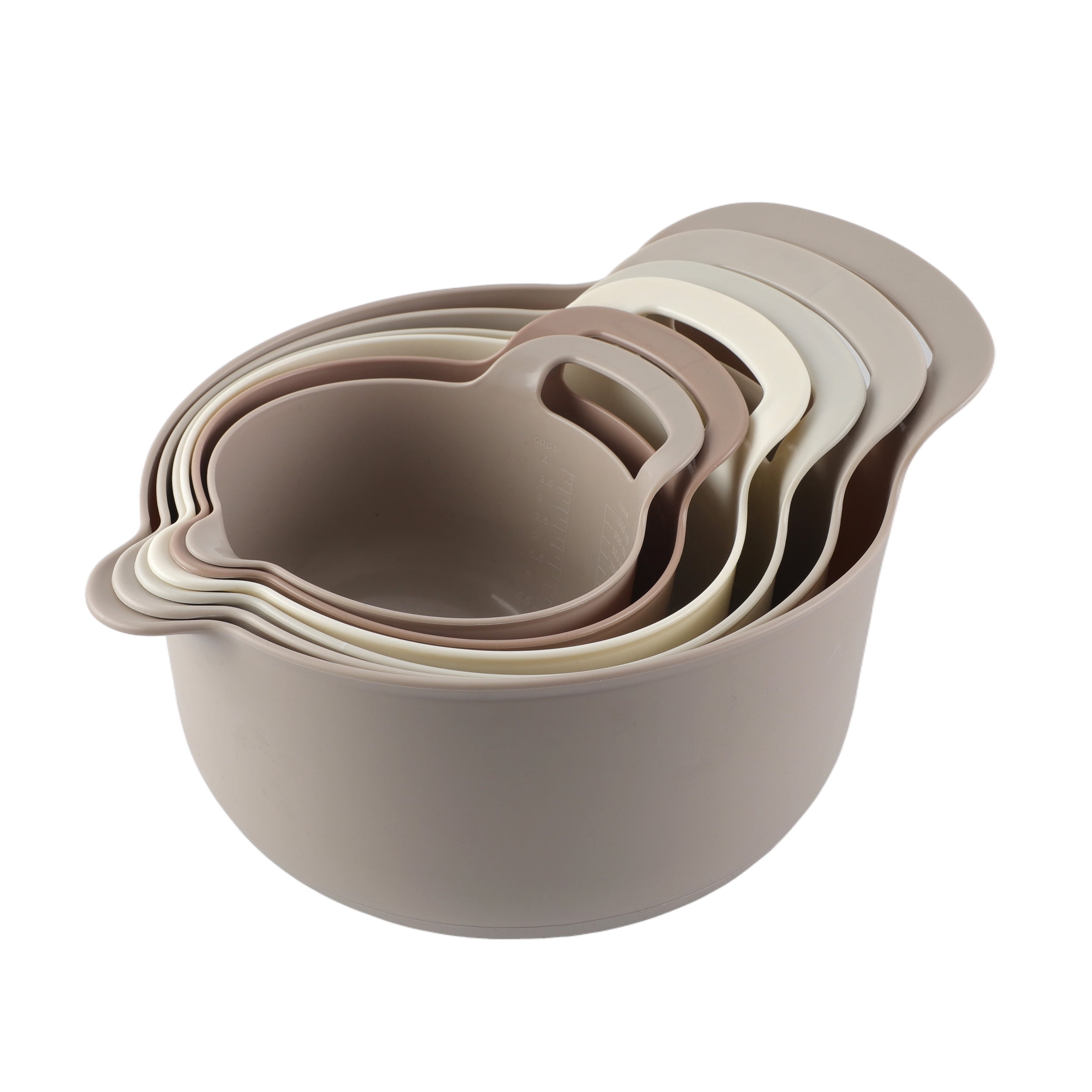 Cook with Color 6-Piece Batter Bowl Set – Measuring, Mixing & Dishwasher Safe
