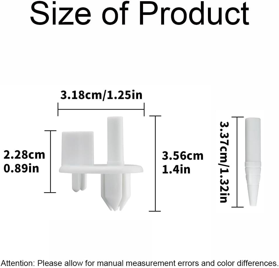 DanYee 8PCS 241993101Crisper Shelf Cover Support White Support Compatible with Frigidaire, Sears, and Kenmore, Replaces for 1513081, 2403250802