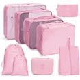 thumbnail image 1 of Bolsa de almacenamiento de viaje, conjunto de siete piezas, subenvases de cosméticos para lavado digital, bolsa de almacenamiento para ropa, zapatos, equipaje, bolsa de viaje, 1 of 6