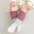thumbnail image 4 of 3 Pair Baby Newborns Socks Four Season Socks Calf Length Girls Middle Tube Socks Loose Mouth Children Long Tube Socks Pink M, 4 of 4