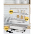 thumbnail image 3 of Electric Chafing Dish,Food Warmer and Servers, 1 x 9QT Rectangular Half-Size Stainless Steel Chafing Dish Set with Temperature Control Display for Parties, Catering, Festivals, 3 of 7
