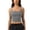 Grey, variant on Women's Crop Tank Top, Sleeveless Cami with Built-In Bra, Double Strap Yoga Top, Breathable Athletic Shirts for Workout, Gym, Running, and Casual Wear