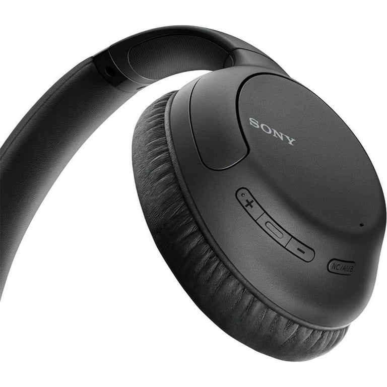 Sony Wireless Headphones with Microphone, Black