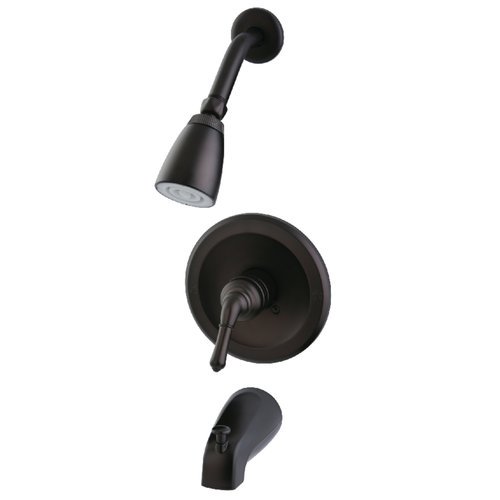 Kingston Brass Diverter Tub and Shower Faucet with Valve and Trim