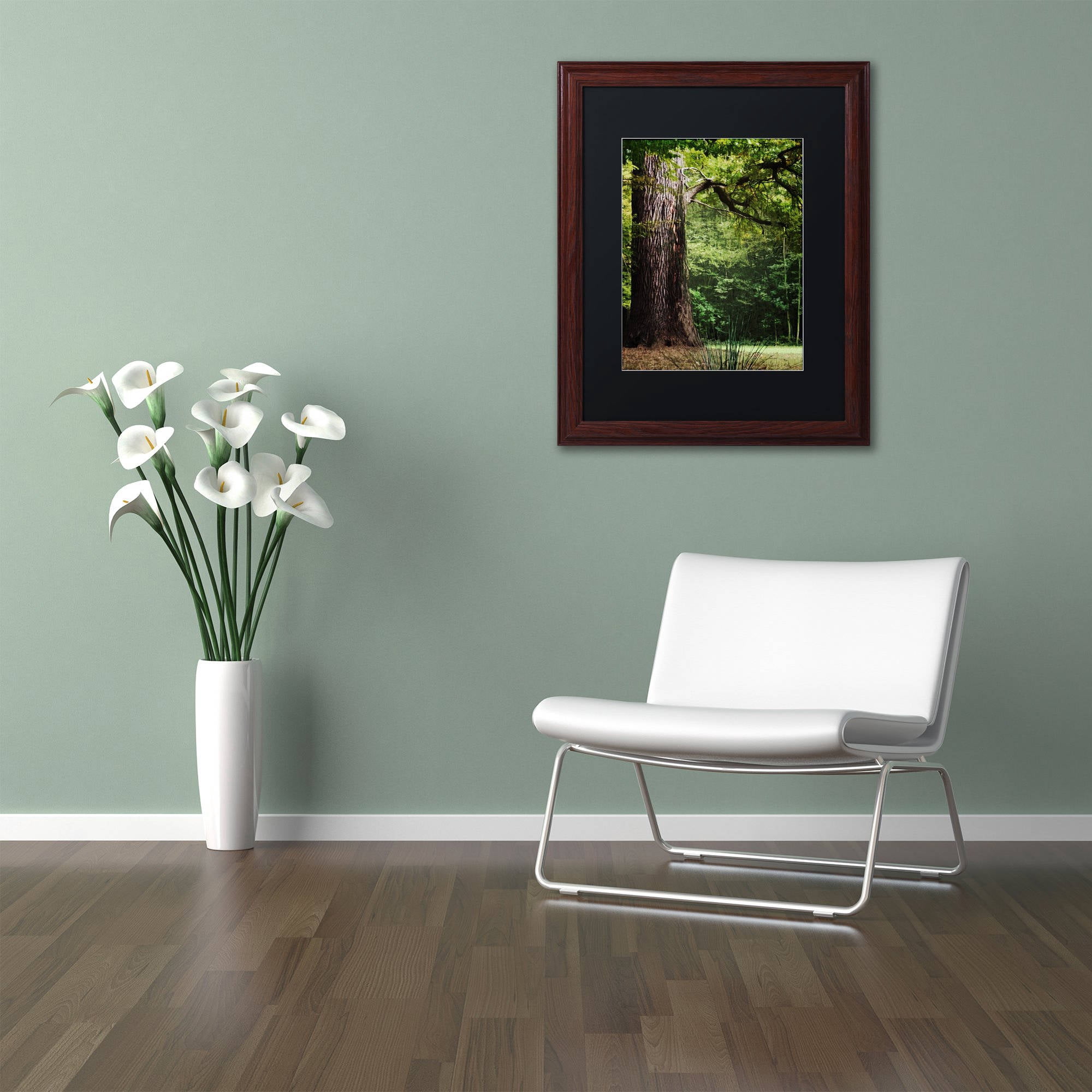 Trademark Fine Art "The old Trunk" Canvas Art by Philippe Sainte-Laudy Black Matte, Wood Frame