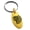 Gold, variant on Stainless Steel Aztec Chief Tribe Rune Engraved Small Oval Charm Keychain Keyring