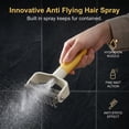 thumbnail image 4 of Pet Grooming Brush with Spray - Yellow Deshedding Brush with Metal Comb for Detangling and Dematting Long, Matted Fur on Cats and Dogs, Safe Deshedding Grooming Tool, 4 of 9